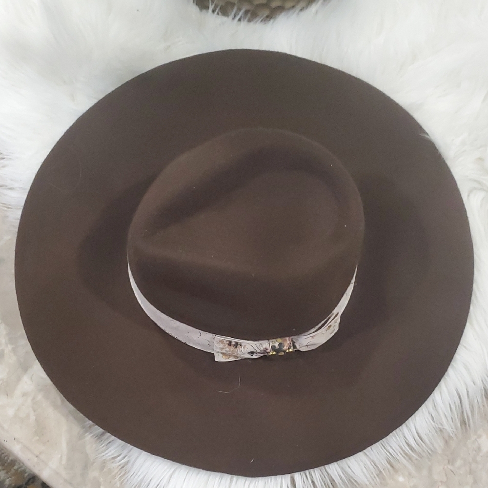 Disney Park  Brown and Cream Fedora Hat - Picture 2 of 10